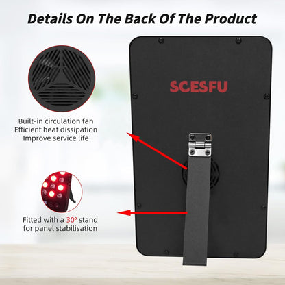 Red Light Therapy for Body,Red Light Panel 660Nm 850Nm, Built in Timer,40 Leds,200W High Power Panel Used to Promote Sleep, Improve Body, Relieve Muscle Fatigue-Red Light Therapy for Face